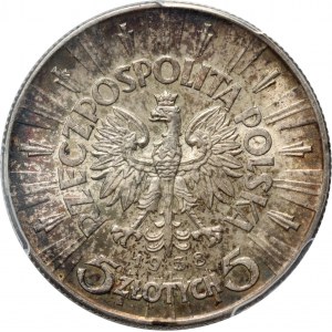 II RP, 5 zloty 1938, Varsavia, Józef Piłsudski