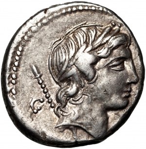 Římská republika, Pub. Crepusius 82 př. n. l., denár, Řím