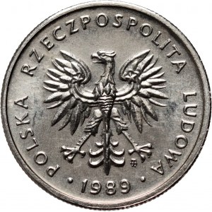 PRL, 5 zloty 1989, PRÓBA, nichel