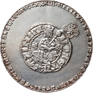 Repubblica Popolare di Polonia, Serie Reale PTAiN, medaglia d'argento 1977, Casimiro il Grande