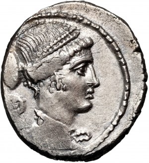 Republika Rzymska, T. Carisius 46 p.n.e., denar, Rzym