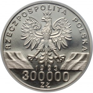 Tretia republika, 300000 zlatých 1993, Lastovičky, VZORKA, nikel