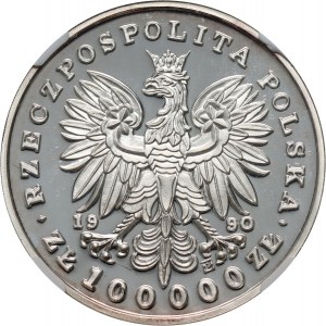 III RP, 100000 złotych 1990, 