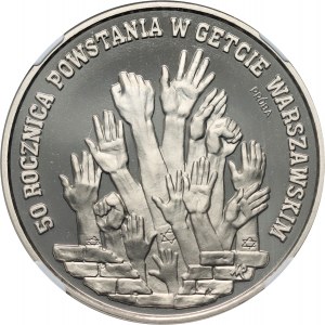 Third Republic, 300000 zloty 1993, Warsaw Ghetto Uprising, SAMPLE, nickel
