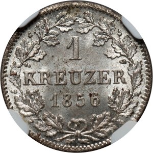Allemagne, Bavière, Louis Ier, Maximilien II, krajcar 1856