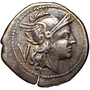 Römische Republik, Kampanien, Anonym 214 v. Chr., Quinär der ältesten Serie, Cales(?)