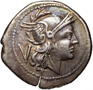 République romaine, Campanie, Anonyme 214 BC, quinaire de la série la plus ancienne, Cales( ?)