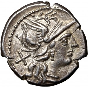 Roman Republic, C. Valerius Flaccus 140 BC, Denar, Rome