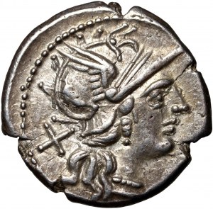 Römische Republik, C. Valerius Flaccus 140 v. Chr., Denar, Rom