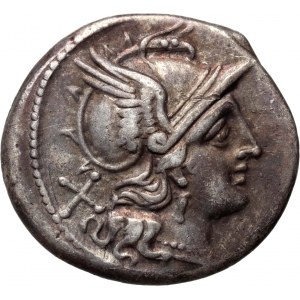 République romaine, Anonyme 204 av. J.-C., denier du début de la série, Rome