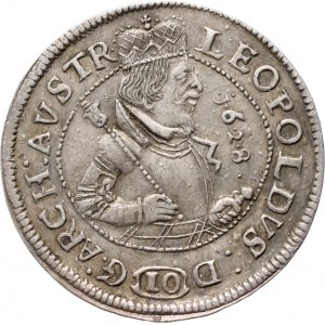 Austria, Leopold V, 10 Kreuzer 1628, Hall