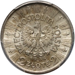II RP, 2 zloty 1934, Varsavia, Józef Piłsudski