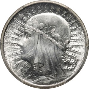 II RP, 2 Zloty 1933, Warschau, Kopf einer Frau