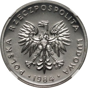 PRL, 20 zloty 1984, SAMPLE, nickel