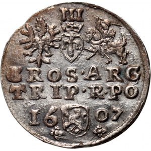 Zikmund III Vasa, trojak 1607, Krakov