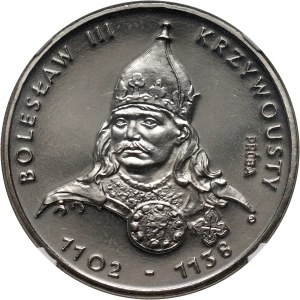 PRL, 50 zloty 1982, Bolesław III Krzywousty, PRÓBA, nichel