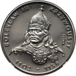 People's Republic of Poland, 50 gold 1982, Boleslaw III the Wrymouth, PRÓBA, nickel