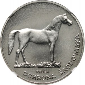 PRL, 100 zlotých 1981, Kôň, PRÓBA, nikel