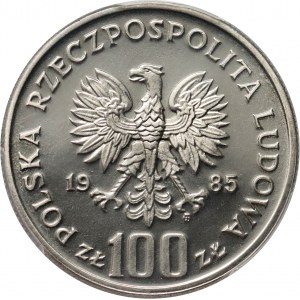 Repubblica Popolare di Polonia, 100 zloty 1985, Przemysław II, PRÓBA, nichel