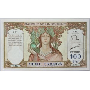 France, New Caledonia, 100 Francs ND (1937-1963), Series T