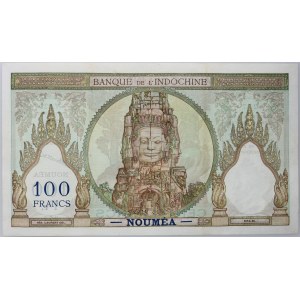 Frankreich, Neukaledonien, 100 undatierte Francs (1937-1963), Serie T