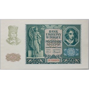 Gouvernement général, 50 zloty 1.03.1940, série D