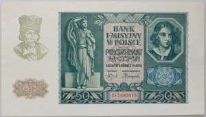 General Government, 50 zloty 1.03.1940, series D