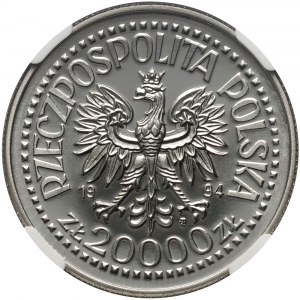III RP, 20000 złotych 1994, Otwarcie Nowego Gmachu Mennicy Państwowej, PRÓBA, nikiel