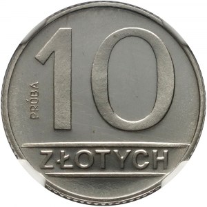 PRL, 10 złotych 1989, PRÓBA, nikiel