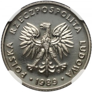 PRL, 10 zloty 1989, SAMPLE, nickel