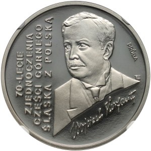 Third Republic, 100000 gold 1992, Wojciech Korfanty, PRÓBA, nickel