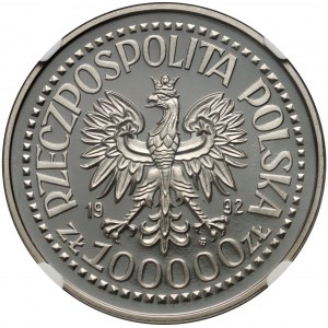 Third Republic, 100000 gold 1992, Wojciech Korfanty, PRÓBA, nickel