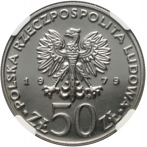 PRL, 50 Zloty 1979, Mieszko I, PRÓBA, Nickel