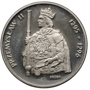 République populaire de Pologne, 1000 or 1985, Przemyslaw II, PRÓBA, nickel