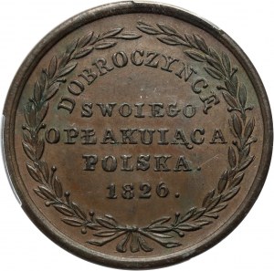 Königreich Polen, Medaille von 1826, Zum Gedenken an den Tod von Zar Alexander I.