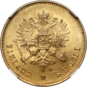 Finland, Alexander III, 20 Markkaa 1891 L, Helsinki