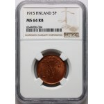 Finlandia, Mikołaj II, 5 pennia 1915