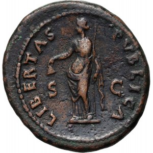 Empire romain, Galba 68-69, dupondius, Rome