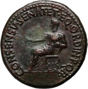 Roman Empire, Augustus 27 BC - 14 AC, Dupondius struck under Caligula 37-41, Rome