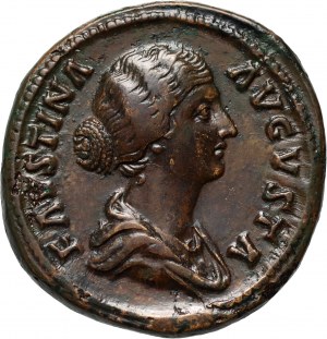 Římská říše, Faustina II 161-175 (manželka Marka Aurelia), sesterc, Řím
