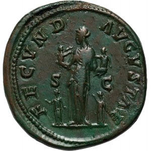 Roman Empire, Faustina II 161-175 (wife of Marcus Aurelius), Sestertius, Rome