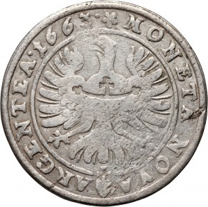 Śląsk, Księstwo Legnicko-Brzesko-Wołowskie, Chrystian Wołowski, 15 krajcarów 1663, Brzeg