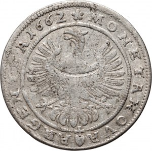 Silesia, Duchy of Legnicko-Brzesko-Wołowskie, Jerzy III Brzeski, 15 krajcars 1662, Brzeg