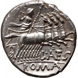 Roman Republik, L. Antestius Gragulus, Denar 136 BC, Rome