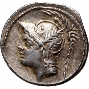 Římská republika, Q. Minucius Thermus, denár 103 př. n. l., Řím