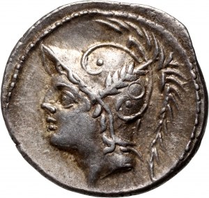 Repubblica romana, Q. Minucius Thermus, denario 103 a.C., Roma