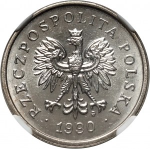 III RP, 1 zlotý 1990, Varšava