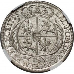 Auguste III, ort 1755 CE, Leipzig