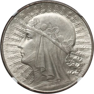 II RP, 10 złotych 1933, Warszawa, Głowa Kobiety