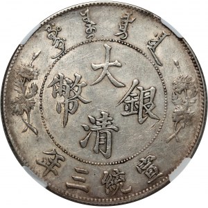 Chine, Dollar, Année 3 (1911)